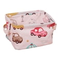 thumbnail image 1 of Yhmxh Organisateurs et Rangement de Garde-Robe Boîte de Rangement en Tissu Coton et Lin Panier de Rangement Panier de Rangement Portable Panier de Rangement de Bureau pour Bricoles Boîte de Rangement pour Cosmétiques Panier de Rangement, 1 of 2