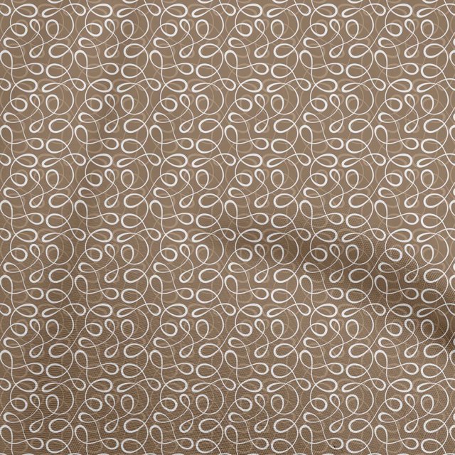 oneOone Georgette Viscose Brown Fabric Abstracts Sewing Craft Projects Fabric Prints By Yard 42 Inch Wide