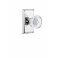 thumbnail image 2 of Nostalgic Warehouse 751874 Passage Studio Plate with Crystal Meadows Knob, Backset Size: 2.75", Bright Chrome, 2 of 4
