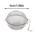thumbnail image 3 of Stainless Steel Tea Mesh Filter for Loose Leaf Tea and Seasoning | Durable Strainer Diffuser for Soaking and Brewing | 2024 Style Kitchen Accessory, 3 of 8