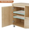 thumbnail image 4 of EDTara Meuble Télé en Rotin de 70 Pouces, Console Multimédia de Style Bohème avec Tiroir de Rangement et Tablette Ajustable, 4 of 7