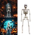 thumbnail image 2 of Posable Skeleton Halloween Decorations Poseable Skeleton With Realistic Movable Joints For Halloween Garden Outdoor Statues Outdoor Statues for outside Yard Decorations Statues Rainbow Ornament Set, 2 of 4