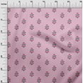 thumbnail image 2 of oneOone Viscose Chiffon Fabric Leaves & Floral Block Print Fabric BTY 42 Inch Wide, 2 of 5