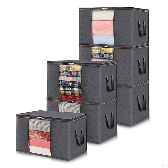 Closet Organizers and Storage, Comforter Storage Bag, Blanket Storage Bedding Storage 90L Large Storage Bags, Clothes Storage Bins Foldable Closet Organizer Storage Containers with Handles