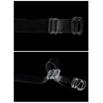 thumbnail image 4 of INSPIRE CHIC 1Pair Non-Slip Clear Bra Straps Replacement Invisible Transparent Bra Shoulder Straps Clear-Clear Buckle Width: 1.5cm/ 5/8", 4 of 5