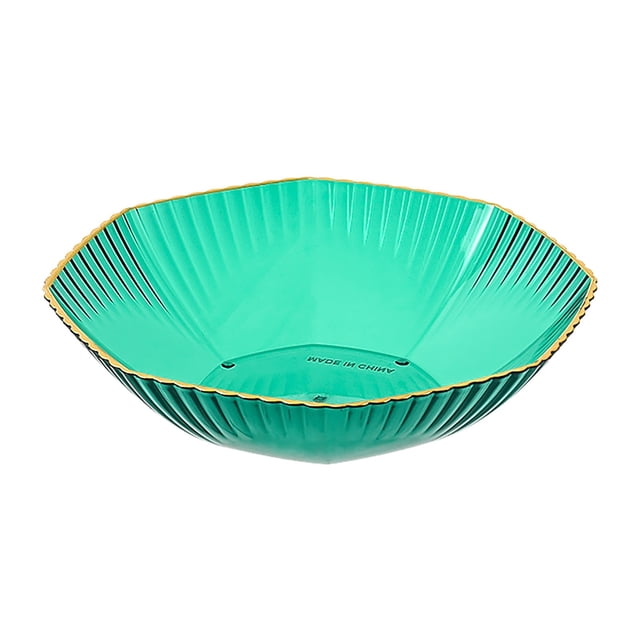 Ynlkorvg Tableware Fruit Plate Salad Plate Modern Fruit Dishes For Countertops Home Table Centerpiece Decoration Green