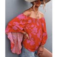 thumbnail image 2 of High Low Hem Off Shoulder Blouse,Women Off Shoulder Tops Bell Sleeve Off Shoulder Shirt Off Shoulder Tops Power Packed Performance, 2 of 5