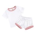 thumbnail image 1 of B91xZ Shorts Ensemble pour Garçons T-Shirt à Manches Courtes Imprimé Hauts et Pantalons Ensembles 2 Pcs, Rouge Melon D\'eau 2-3 Ans, 1 of 5