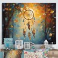 thumbnail image 1 of Designart Décoration Murale Attrape-Rêves, art Mural Attrape-Rêves, Chuchotements Expressionnistes Attrape-Rêves Bleu, Toile Traditionnelle Bleue, 20x12 Pouces, 1 of 5