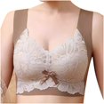 thumbnail image 1 of MHFRRA Soutien-Gorge de Compression Femme Décontracté Ajustable Respirant Haut Soutien-Gorge sous-Vêtements Sans Armature Rassemblant et Ajustant Soutien-Gorge L, 1 of 7
