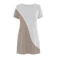 thumbnail image 5 of Birdeem Robe Décontractée pour Femmes à Blocs de Couleur Imprimée à Manches Courtes et à Col Rond, 5 of 5