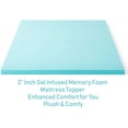 thumbnail image 4 of ViscoLogic Surmatelas en Mousse Mémoire de Gel de 2 Pouces, Surmatelas pour Matelas Double/complet, 4 of 5