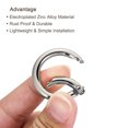 thumbnail image 4 of Unique Bargains Silver Tone Round Zinc Alloy Spring Gate O Ring Snap Clip Buckle, 10 Pack, 4 of 5