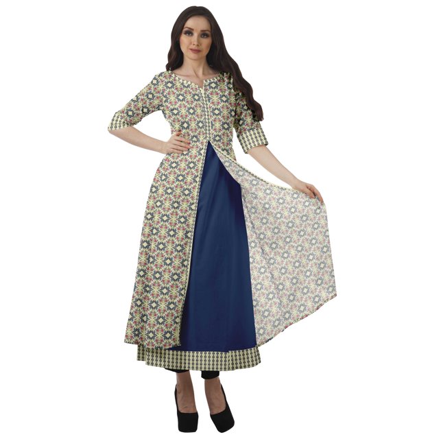 Moomaya Ensemble Kurta de Fête Indienne de Designer Ensemble Ethnique Robe Tunique Pantalon pour Femmes - TP