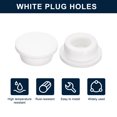 thumbnail image 2 of Unique Bargains 6 Pcs White Plug Holes, T27 Rubber Button Plug for 26mm/1.02' Hole, 2 of 6