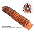 thumbnail image 4 of Tuyau Flexible de 8 Pouces, Conduit de Ventilation Rétractable en PVC avec Bobines de Support en Acier et Sac de Rangement, pour Ventilateur d'Extraction dans Tunnel de Ferme de sous-Sol d'Usine, 4 of 7