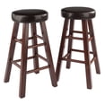 thumbnail image 2 of Winsome Harrington 3-Piece Drop Leaf High Table, 2-24" Cushion Round Seat Stools - 94302, 2 of 9