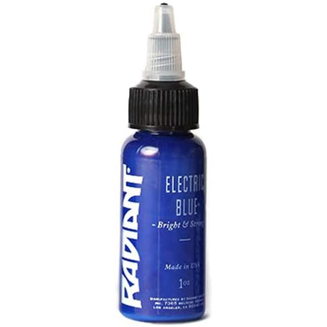 Radiant Colors Tattoo Ink - ELECTRIC BLUE 1oz