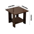 thumbnail image 4 of Tyidzon Small End Table, 2-Tier Storage Shelf Couch Side Table, End Table for Living Room, Bedroom, Sofa Couch Small Spaces - Black, 4 of 7