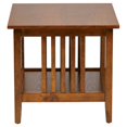 thumbnail image 2 of Sierra Table d'Appoint Mission en Bois Manufacturé Finition Brun Cendré, 2 of 2