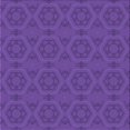 thumbnail image 1 of Ahgly Company Machine Washable Indoor Square Transitional Purple Amethyst Purple Area Rugs, 4' Square, 1 of 7