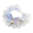 thumbnail image 1 of Cat Bib Decorative Soft Pretty Floral Print Pet Cat Bowknot Collar, 1 of 5