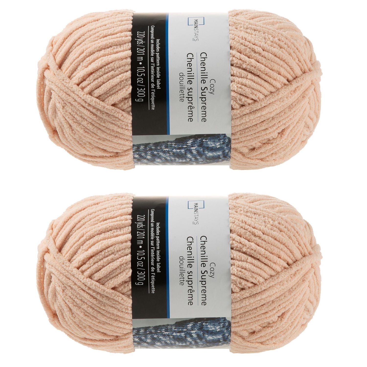 MAINSTAYS 2 PACK CAMEO ROSE YARN