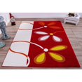 thumbnail image 2 of Ladole Rugs Tapis Tapis Fleurs Rouges Colorées pour Enfants Bébé Petite Fille Garçon Chambre Petit Grand Long Antidérapant Taille 3x5. 4x6, 5 x 8, 7 x 10, 9 par 12, 11 Pieds ft, 2 of 5