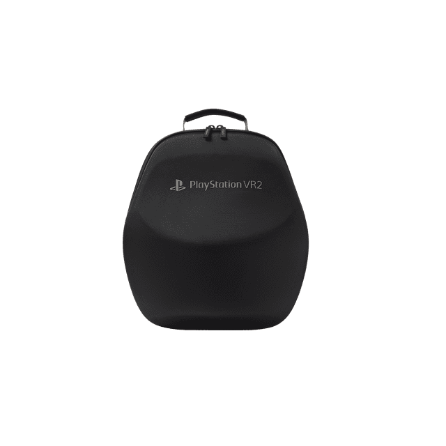 PowerA Étui de Rangement pour PlayStation®VR2 avec un Extérieur en Tissu Noir et durable et une Coque de Protection Ajustée, Mettant en Vedette le logo PlayStation VR2 et une Poignée de Voyage Robuste, Conçu pour Ranger en Toute Sécurité le Casque et les Manettes PS VR2.