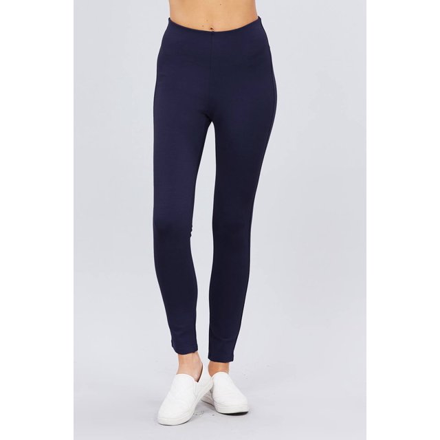 Pantalon Ponte à Bande Élastique pour la Taille