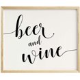 thumbnail image 1 of Darling Souvenir Beer and Wine Wedding Party Sign Bar Signage Party Print - Frame Not Included, 1 of 1