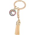 thumbnail image 1 of 26 Letters A-Z Decorative Alphabet Initial Charm Keychain for Women Girls Men Teenager Gift, 1 of 2