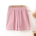 thumbnail image 2 of Shorts de Pyjama pour Femmes Décontractés Confortables Bas de Détente avec Poches Vêtements de Nuit Bas de Pyjama Shorts de Sommeil pour Femmes, 2 of 3
