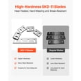 thumbnail image 3 of KFFKFF Shredder Blades, Alloy Steel Shredder Machine Blade Kit with 9 Rotating and 2 Fixed Blades, High-Hardness SKD-11 Blade, Compatible with Model 300 Plastic Grinder, 3 of 9