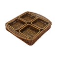thumbnail image 3 of DOLITY Paniers de Rangement Faits à la Main Décoratifs pour Légumes Table Basse de Salle à Manger Hôtel Carrés, 3 of 9