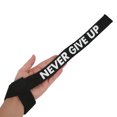 thumbnail image 4 of Powerlifting Strap, Thickened Sponge Inner Reduce Pressure Silicone Hot Stamping 1 Pair Lifting Straps  For Strength Training Blue,Black,Red, 4 of 8