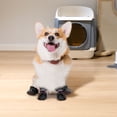 thumbnail image 2 of Dog Boots Protector Winter Dog Shoes With Reflective Straps Warm Pet Puppy Snow Boots For Small Medium Dogs Durable Non- Sole, 2 of 9