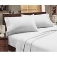 thumbnail image 1 of Hotel Luxurious, 1800 Series, 4pc Sheet Set Branch (Full, White), 1 of 1