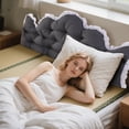 thumbnail image 2 of WIFKLSIIPG Coussin pour Chambre Coussin Inclinable Adapté au Lit Double Coussin de Dossier pour Se Reposer sur le Lit., 2 of 5