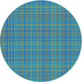 thumbnail image 1 of Ahgly Tapis Rond Lavable en Machine Intérieur Transitionnel Turquoise Foncé Vert, 5 Pieds Rond, 1 of 7