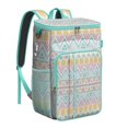 thumbnail image 1 of Retro Insulated Cooler Backpack - 20L Soft Cooler Bag, Tribal Patterns for Beach & Picnic, 1 of 6