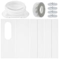 thumbnail image 2 of AMERTEER Universal Air Conditioner Kit Portable AC Window Kit with Seal Panel 5 inches Coupler Adjustable AC Vent Kit Durable PVC Air Conditioner Kit for Sliding Window, 2 of 11