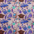 thumbnail image 1 of oneOone Rayon Rose Brown Fabric Kids Sewing Material Print Fabric By The Yard 56 Inch Wide, 1 of 4