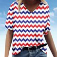 thumbnail image 5 of Birdeem Fashion Womens Middle Sleeve V-Neck Print Casual Summer Tops, 5 of 5