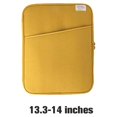 thumbnail image 4 of Shengyu 1/2/3 Tablet Sleeve Bag Laptop Pouch Soft Computer Handbag Notebook Keyboard Storage for Zipper Closure Mouse Organizer Business Yellow 13.3-14inch 1 Pc, 4 of 6