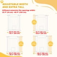 thumbnail image 4 of PawHut 30"-41" Dog Gate with Small Door and Extension Kit, 37" H, 4 of 10