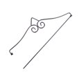 thumbnail image 4 of CIMAXIC 2PC Garden Flag Hanging Rack Sturdy Garden Flag Pole Accessories Metal Garden Flag Post Accessories Outdoor Yard Flags Hanging Stand for Bar Store Tearoom Party Black, 4 of 5