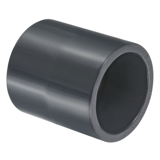 Unique Bargains Raccord de Tuyau en PVC 40 mm, Douille, 1 Paquet Raccord Droit, Gris Foncé