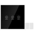 thumbnail image 1 of MAYUJIAA RF 433MHZ Wireless Smart Home Remote Control Wall Light Touch Switch Glass Panel(3 Gang) AF323-6949, 1 of 10