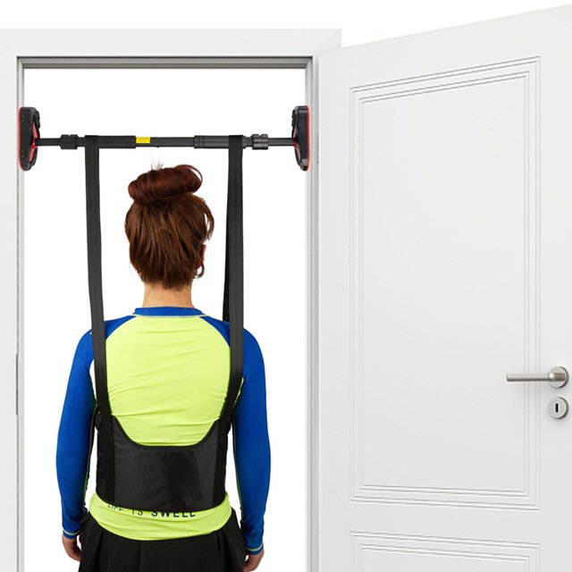 Back Stretcher Neoprene Lumbar Traction Belt Comfortable Decompression for Back Stretching
